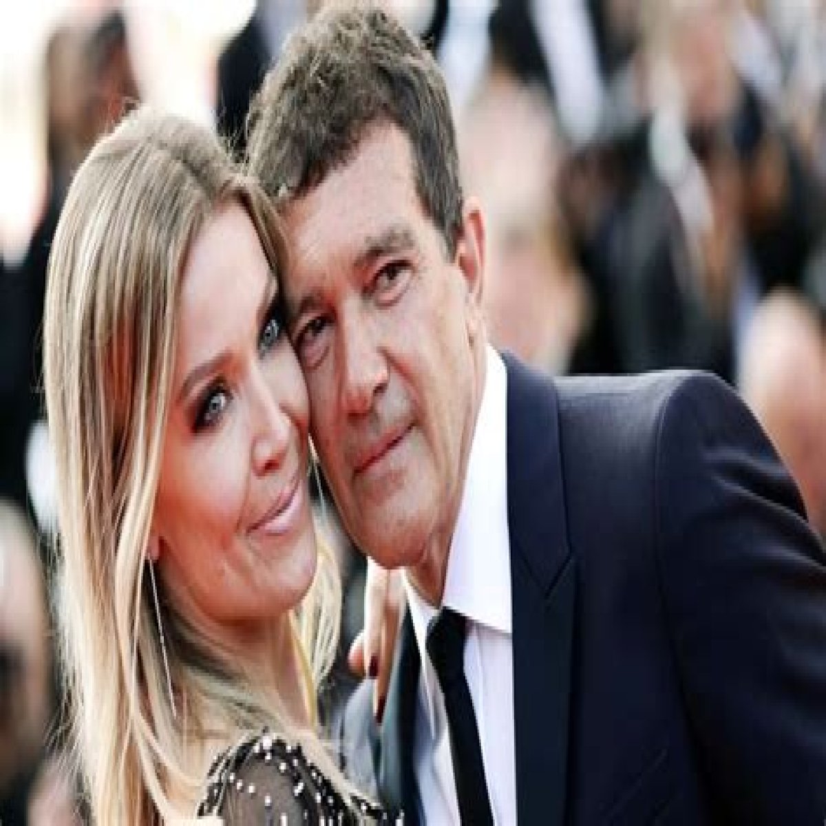 Antonio Banderas, 62, looks smitten in selfie with much younger GF Nicole Kimpel, who saved his life