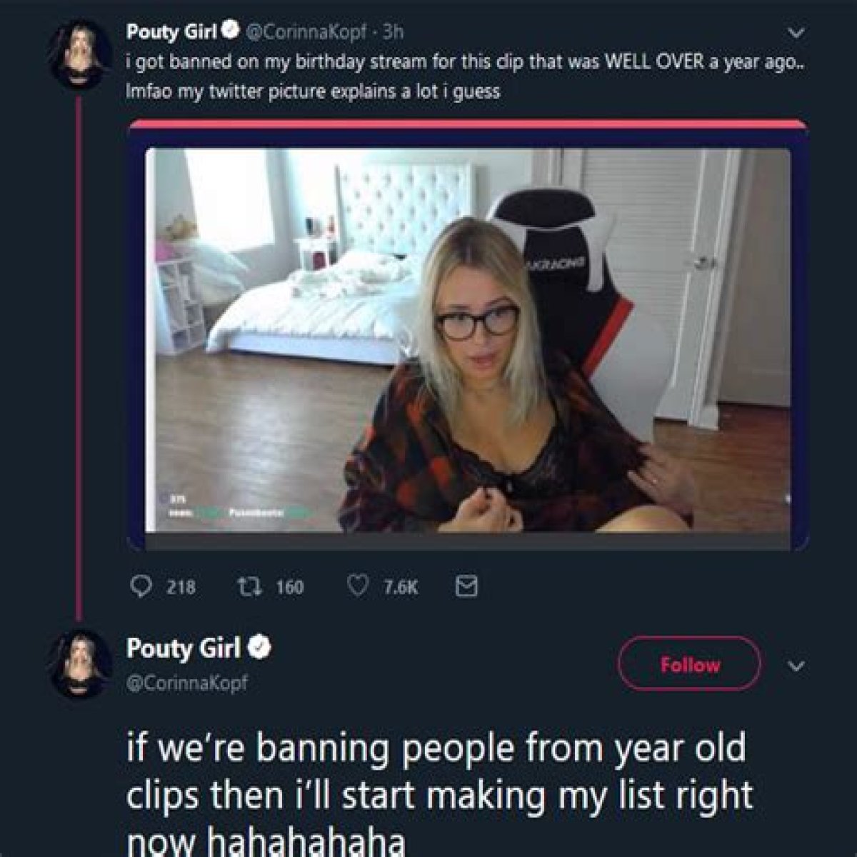 Corinna Kopf explains surprise move to Facebook Gaming after Twitch ban