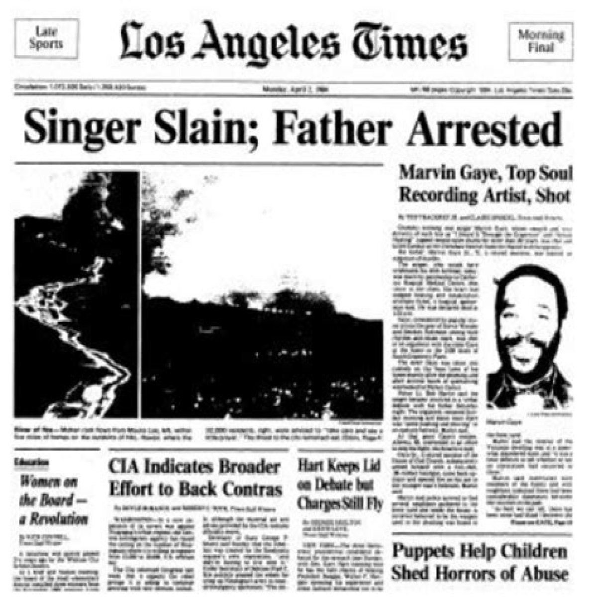 Eldergays, tell me about when Marvin Gaye was murdered by his father.
