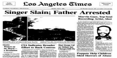 Eldergays, tell me about when Marvin Gaye was murdered by his father.