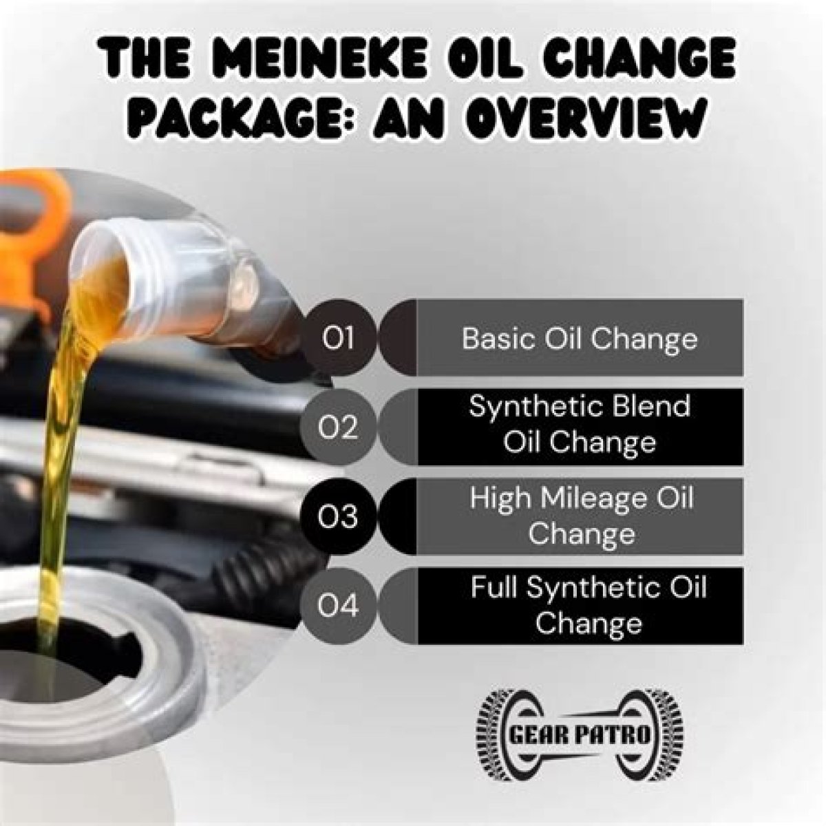 How much is an oil change at Meineke?