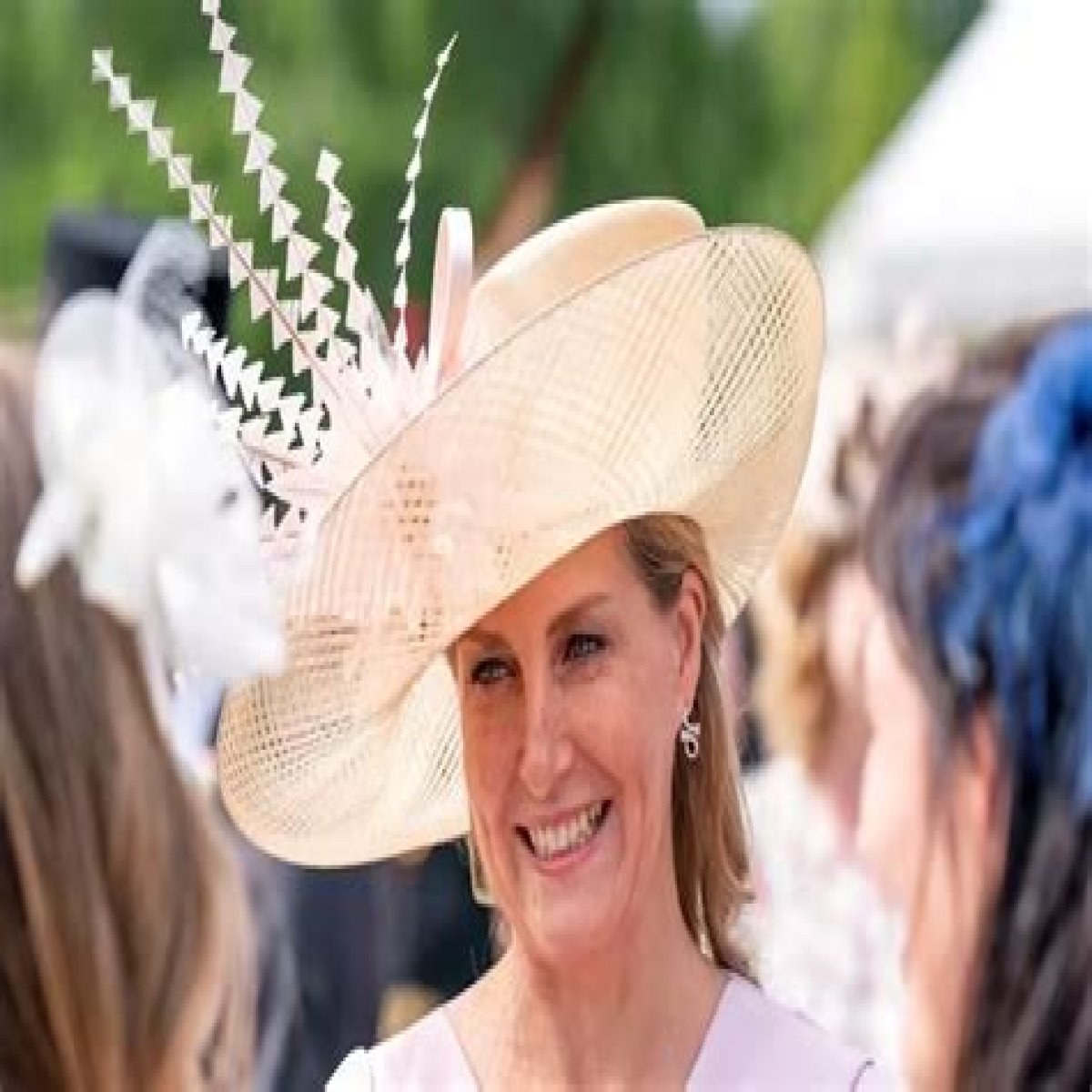 Sophie Wessex wows in pink as she joins Prince Edward and Princess Anne at garden party in Scotland