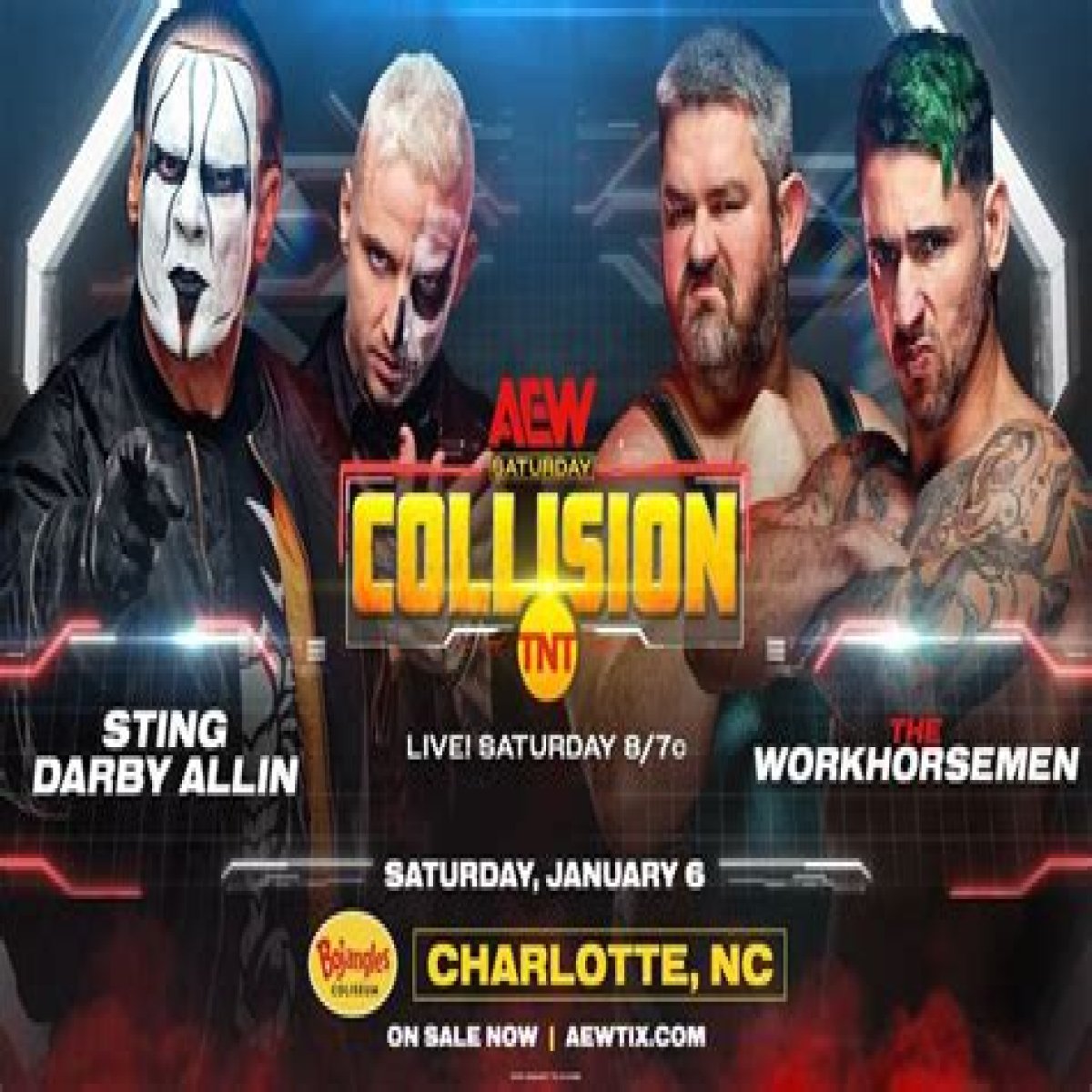 Sting And Darby Allin Match, More Set For 1/6 AEW Collision