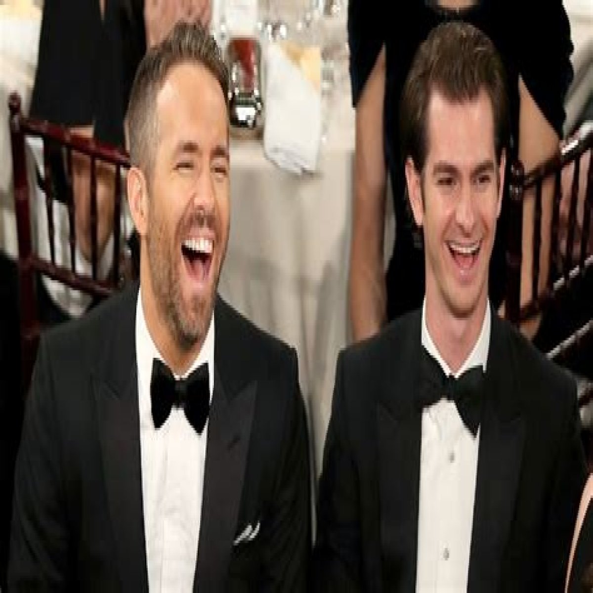 The Story Behind Andrew Garfield and Ryan Reynolds' Golden Globe Kiss