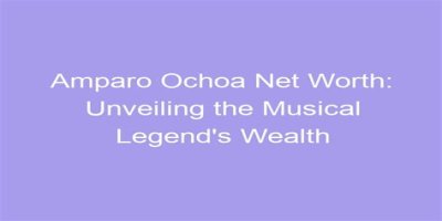 Unveiling The Wealth Behind The Musical Legend