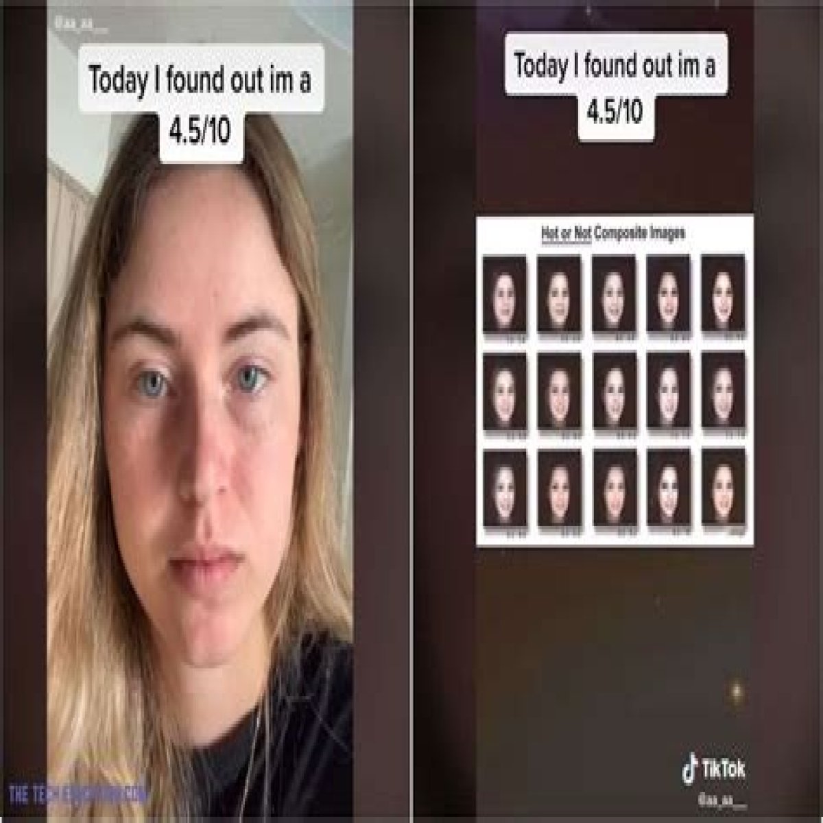 What is TikTok's 'hot or not' composite images trend?